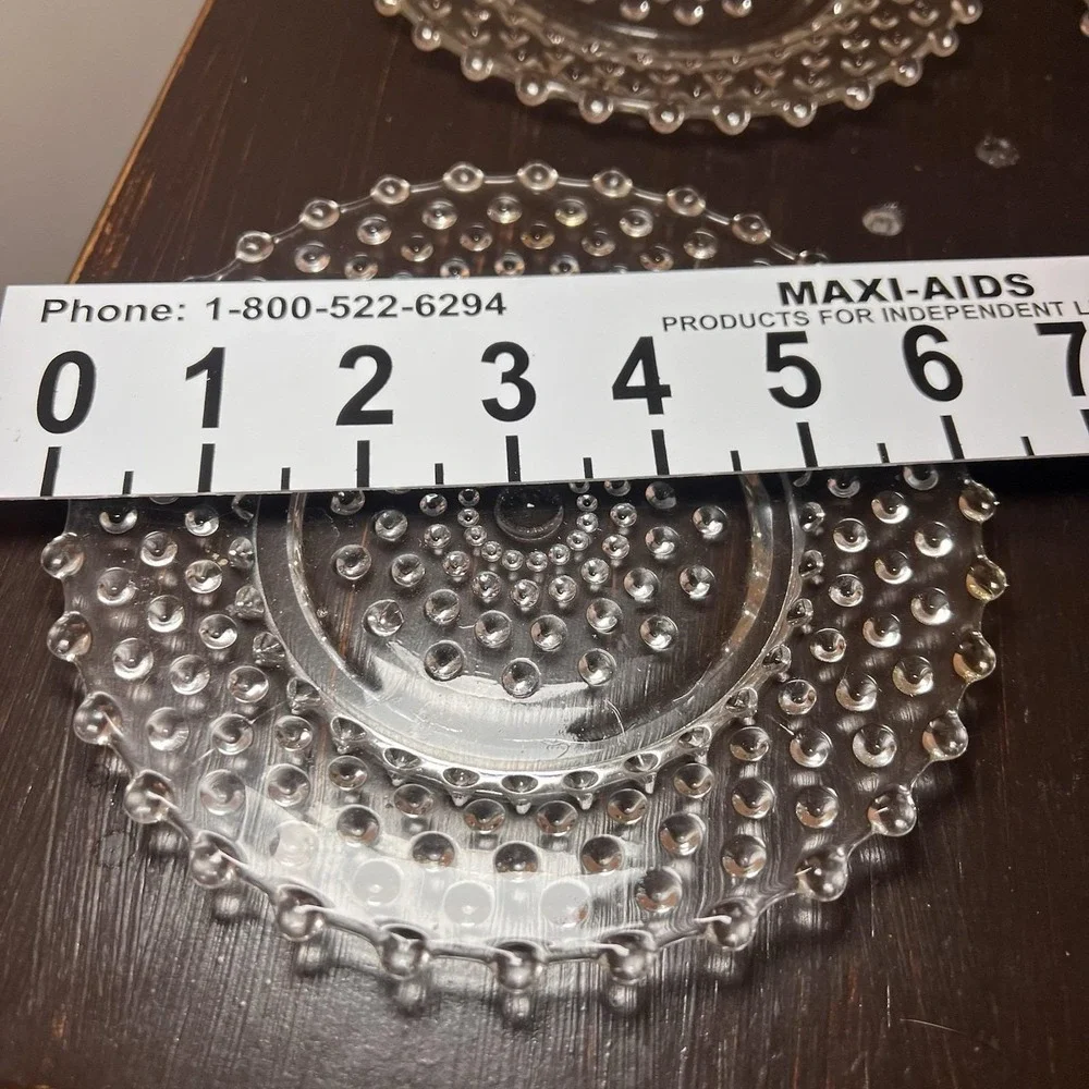Duncan & Miller Hobnail Clear Luncheon Bread & Butter Plate 6